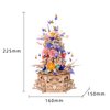 MU 3D Wood and Metal Puzzles Feast of Flower for Adults, Model Kits Building Night Light Puzzle DIY Set, New Year and Birthday Xmas Gift Home Decor