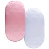 Satin Bassinet Sheet Set 2 Pack Ultra Soft Silk Fit for Rectangle, Hourglass, Oval Bassinet Mattress Protect for Baby Hair and Skin Cradle or Bassinet Sheets, Pink & White