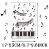 CupaPlay 50PCS Piano Notes Party Decorations Goodie Favor Plastic Bags Piano Notes Theme Party Supplies Decorations Music Birthday Baby Shower Birthday Bag