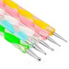 Goliton Nail Art Design Dotting Painting Drawing Polish Brush Pen Dotting Tools Set for Nail Art, Embossing Stylus for Painting (5PCS)