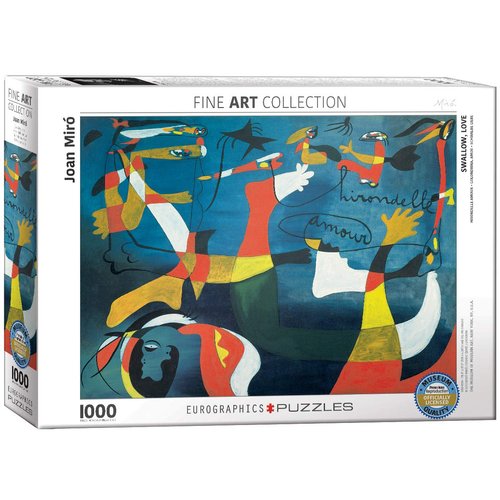 EuroGraphics Swallow Love by Joan Miro (1000 Piece) Puzzle , White