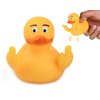 DS. DISTINCTIVE STYLE Middle Finger Rubber Ducks 2 Pieces Yellow Rubber Duck 2.95 Inch Funny Car Ornaments Duck for Car Dashboard Decoration, Computer Monitor Decor