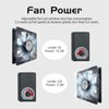 Easy Cloud Computer Fan with AC Plug-120mm Fan 120V 110V 220V with Variable Speed Controller Muffin Axial Fan 12V Case Cooling Fan Small USB Fan for PC Cabinet Doorway Receiver Xbox