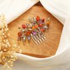 Casdre Rhinestone Bride Wedding Hair Comb Silver Crystal Bridal Hair Piece Side Comb Beach Wedding Hair Accessories for Women and Girls