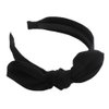 Qiabao Womens Black Bow Tie Hair Band Headbands with Teeth