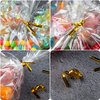 Labeol 300pcs Cellophane Treat Bags with Ties, Clear Goodie/Gift Bags For Candy, Cookie, Party Favor, Packaging, 6X9 5X7 4X6