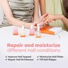 modelones Nail Strengthener, 8-in-One Nail Ridge Filler Nail Polish Repair Nail Growth Treatment for Thin and Damaged Nails, Pink Glow, 15ml