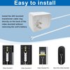 jiooyy 24V 500mA Video Doorbell Power Adapter AC110-120V to AC 24V - 16.4 feet Extension Cable, Fits Eufy, Wyze, Ring, Nest, Arlo Wireless Video doorbell Transformer(White)