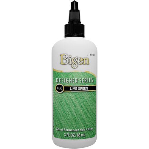 Bigen LG6 Lime Green Designer Series Semi-Permanent Hair Color (pack of 3)