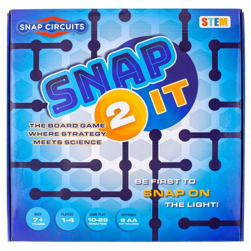 Snap Circuits SNAP 2 IT® Board Game – Family Game Night, Games, Kids Game, SNAP CIRCUITS® STEM Board Game, Game for Kids 7 and up.