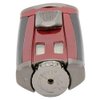 Xikar HP3 Inline Triple Flame Cigar Lighter, Attractive Gift Box, EZ-View Red Fuel Window, Honeycomb Texture, Daytona Red