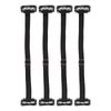 Face Lift Band, Easy to Operate Wrinkle Removal Belt, 4 Pieces Reusable with Hair Clip for Face Shaping (Black)