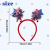 AIUPUOC 4th of July Headband for Women Fourth of July Hair Accessories Independence Day Headbands Patriotic Hair Band American Flag Hair Hoop Red White and Blue Hair Boppers Memorial Day Party Favors