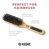 KENT PF06 Natural Wood Boar Bristle Brush - Straightening and Styling Brush for Short to Medium Length Hair, Travel and Smoothing Brush
