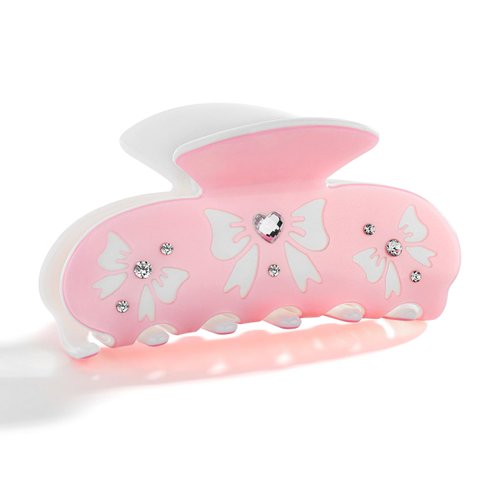 TOVABA Pink Hair Claw Clips for Women Butterfly Hair Clips Cute Trendy Medium Hair Claw Clips Acr...