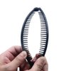 Black and Brown Vintage Clincher Hair Clips and Combs Set - Thick Curly Long Hair Accessories with Fish Grip Slide Claws for Women