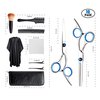 Hair Cutting Scissors Haircut Scissors Kit Professional Hairdressing Tools Barber Case Japanese Stainless Steel 6.5 Inches Thinning Salon Shears for men women kids Home Razor Edge Hair Trimmer Set