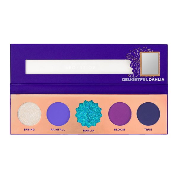 Profusion Cosmetics Blooming Hues 5 Shade Eyeshadow Palette, Blue