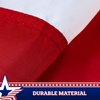 G128 – 2 Pack: USA Pleated Fan Flag, 3x6 Feet American USA Bunting Decoration Flags PRINTED Patriotic Stars & Stripes with Canvas Header and Brass Grommets