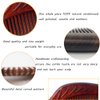 Sitronugras Wooden Comb For Women - Carved Craft Natural Boxwood Hair Comb - No Static Fine Tooth Wood Comb with gift box (leaf)