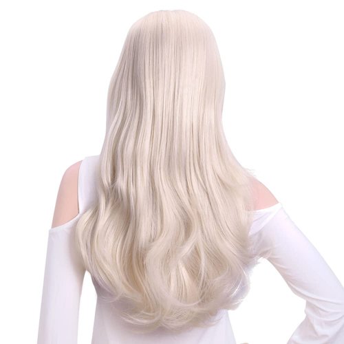 24&quot; Long Straight Wavy Clip in Half Head Tied Wig Synthetic Hair Extensions For Women 210g 13#