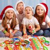 MGparty 72pcs Christmas Slap Bracelets Silicone Bracelets Bulk Party Favors Toys for Kids Xmas Party Favors Christmas Stocking Stuffers Gifts Goodie Bag Stuffers
