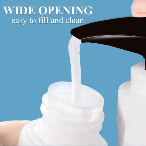 DNSEN 3.4oz Travel Bottles for Toiletries TSA Approved Leakproof Squeeze Plastic Empty Travel Size Bottles Refillable Liquid Containers with Labels (5 Pack)