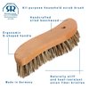 Redecker S-Shaped Union Fiber Scrub Brush with Oiled Beechwood Handle, 8-1/4 inches, Unique Shape Easily Reaches Corners, Resilient Natural Bristles, Made in Germany