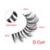 KSYOO Clear Band Dramatic Lashes 8-15mm D Curl Lashes Mink, Fluffy Semi-dramatic 3D Multi-Layered Strip Lashes, Reusable, Invisible Band Strip Eye Lashes - 5 Pairs (Clear Band U6) (Clear Band U6)