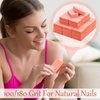 Gisafai 600 Pieces Bulk Mini Nail Buffer Blocks 80/100 Grit 2 Sided Professional Salon Orange Buffer Nail File Prior to Application of Polish Buffers for Acrylic Nails