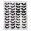 JIMIRE 20 Pairs False Eyelashes 4 Styles Mink Eyelashes Fluffy Pack 3D Volume Faux Mink Cat Eye Lashes Pack