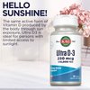 KAL Ultra Vitamin D3 10000 IU 250 mcg, High Potency Vitamin D Tablets, Calcium Absorption, Bone Health and Immune Support Supplement, Rapid Disintegration D-3 ActivTabs, 120 Servings, 120 Tablets