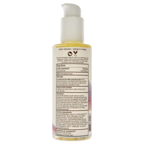 Pacifica Acne Defense Face Wash Unisex 5.8 oz