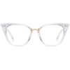 MORESHINE Cateye Anti Blue Light Blocking Computer Glasses Fashion Women Eyeglasses Frames Anti UV Clear Lens (Crystal)
