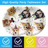 40PCS Dog birthday Party Supplies,Puppy Party Tableware for Kids Party Decorations