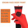 Depvision Face and Body Paint 1.7oz Cream Makeup 50ml Water Based Face Painting Special Effects For Adults Children Kids Halloween Christmas Party Stage Cosplay (Red)