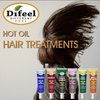 Difeel Hot Oil Hair Treatment with Castor Oil 1.5 oz. - Natural Castor Oil for Hair Growth