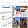 Carbon Steel Fishing Hooks 500 Pcs, Circle Hooks Assortment for Saltwater Freshwater Ice Fishing, Salt Water Fish Hooks for Catfish Trout Bass Octopus Multi Size 6 8 10 12 14 16 18 20 22 24