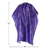 Betty Dain Zodiac Styling Cape, 45" W x 65" L, Lightweight Polyester, Water Resistant, Adjustable Snap Closure, Purple Color, Zodiac Signs Pattern Design