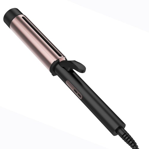 Novuspro Curling Wand for Long Hair - Ceramic Tourmaline Barrel with 40000000 Negative Ions, Defined Curls and Easy to Use with Temperature Control for All Hair Types,
