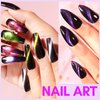 Makartt Gel Nail Polish Magnetic Cat Eye Yellow Purple Sliver Rose Red Green 9D Black Hole Gel Polish with Magic Effect 8ml 6 Colors with Magnet Stick Soak Off Manicure DIY Nail Art Designs