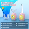 FTOYIN Kids U Shaped Electric Toothbrush, Kids Electric Toothbrushes with 5 Modes, Sonic Toothbrush Kids IPX7 Waterpoof with 3 Brush Heads, 360° Automatic Toothbrush Kids for Age 2-12