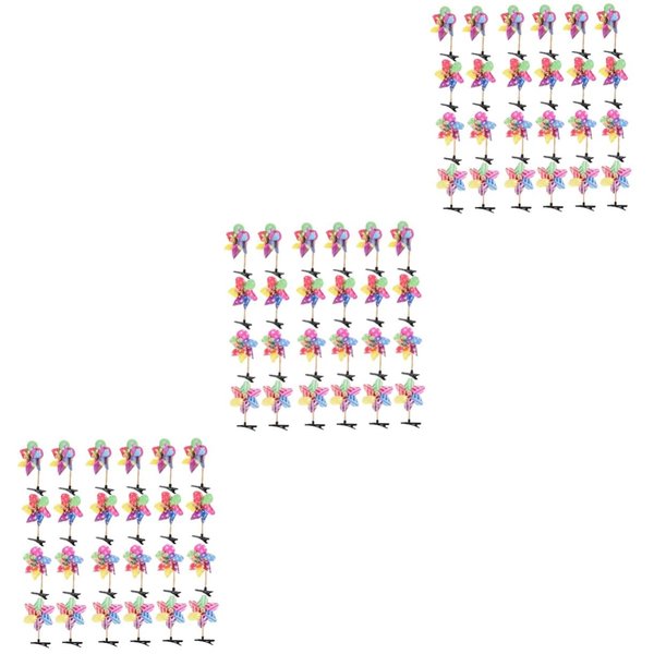 Beavorty 72 pcs windmill hairpin windmill hair clips metal no slip hair clips windmill hair pin summer hair clip pinwheel hairpin fancy dress hair clips mini plastic decorations Miss