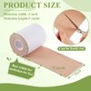 Trelaco 3 Rolls 3 Inch x 5 Yards Moleskin Tape Moleskin Roll Moleskin Adhesive Pads Soft Cotton Adhesive Moleskin Tape Soft Plush Moleskin Skin Patch for Feet, Skin, Shoes, Body, Baby