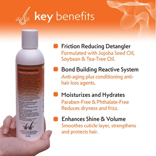 Hair & Scalp Conditioner, Moisturizes, Hydrates, & Detangles Hair, Provides Shine & Volume while Promoting Hair Growth, 8 Oz, Netwurks