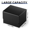 TiopLior Card Deck Box Fit for MTG Deck Box with Black Card Dividers, 4 Pack Horizontal Leather Deck Card Box for TCG Magic Commander Trading Card Deck Box Card Storage Box