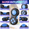 24 Pcs Pad Classic Retro Controller Game Pad Controller Handheld Controller Sensory Educational Toy Controller for Relieving Stress ADHD ADD OCD Autism Anxiety (Solid Style)