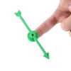 CHENGU 25 Pieces 4 Inch Arrow Spinners Games in 5 Colors Magic Spinner for Activities of Classroom, Plastic Board Game Spinners