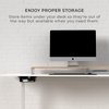 HumanCentric Under Desk Storage Shelf, Drawer Organizer for Office Tables, Workstations, and Sit Stand Desk, Mount Under Desk Shelf Adds Storage Tray, Screw or Stick On Desk Drawer