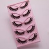 Natural Fox Eye Lashes Wispy False Eyelashes 15mm Fluffy Mink Lashes 3D Curl Fake Cat Eyelashes Multipack More sexy, charming and attractive by ELENINE (15mm, 3DMAO-31)